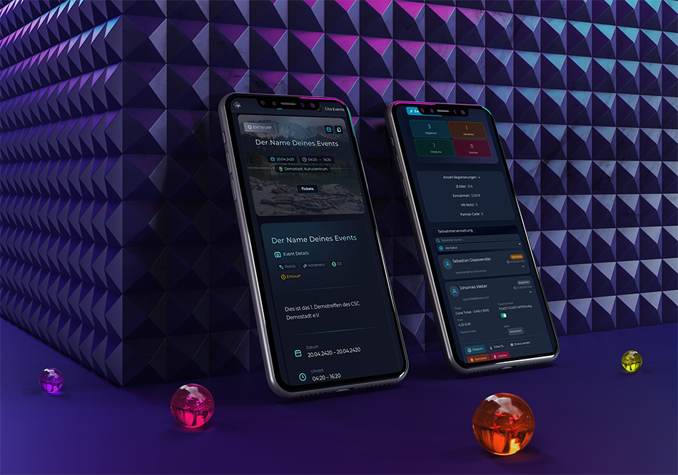Cita.Events – Dashboard & Ticketing Vorschau